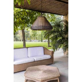 Faro Saigon - Hängeleuchte Kegelkappe - Ø 68 x 38 cm - IP65 - braun