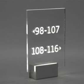 VK Lighting Domatio - Wandleuchte - 16 x 7 x 25 cm - 2W LED inkl - Nickel matt