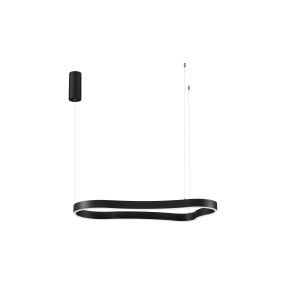 Nova Luce Dussa - Hängelampe - 45 x 150 x 90 cm - 52W dimmbar LED inkl. - sand schwarz