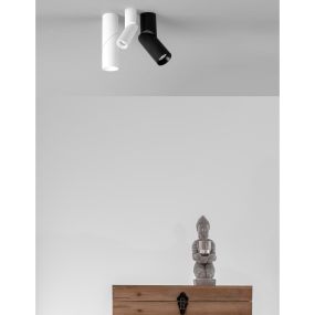 Nova Luce Boston - Aufbaustrahler - Ø 5,8 x 19,6 cm - sandweiß