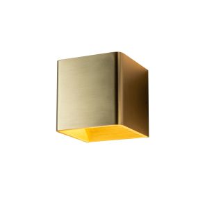 Artdelight Fulda - Wandleuchte - 10 x 10 x 10 cm - 6W dimmbare LED inkl. - Gold gebürstet