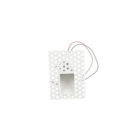 Projectlight Blanche - Wandeinbauleuchte - 8 x 11 cm - 1W dimmbare LED inkl. - weiß