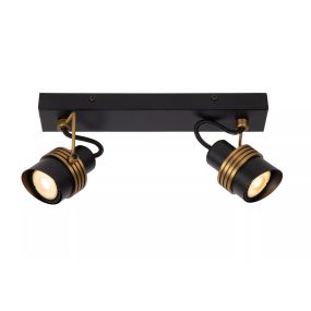 Lucide Tundran - Aufbaustrahler 2L - 28 x 10 x 15,5 cm - schwarz