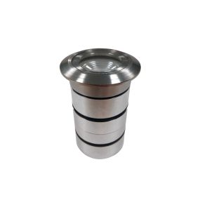 VK Lighting Gaia Rund - Bodenstrahler - Ø 5 x 7 cm - IP65 - Chrom