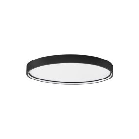 Nova Luce Olaf - deckenleuchte - Ø 60 x 5 cm - 60W dimmbare LED inkl. - sand schwarz