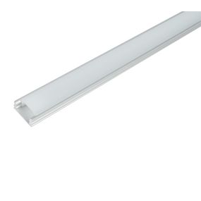 Elmark LED-Profil mit Abdeckung - 1,5 x 0,6 x 200 cm - Aluminium