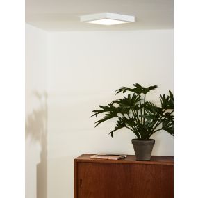 Lucide Tendo-led - Deckenleuchte/Einbaustrahler - 22 x 22 x 3 cm - 18W LED inkl - weiß