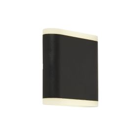 Searchlight Amble - Außenwandleuchte - 11,5 x 11 cm - 8W LED inkl - IP44 - schwarz