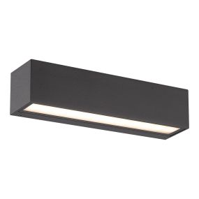 VK Lighting Desmi - Außenwandleuchte - 25 x 6 x 6 cm - 7W LED inkl - IP65 - anthrazit