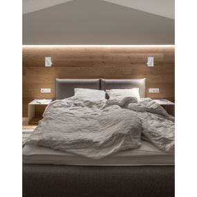 Nova Luce Dona - Wandleuchte mit Schalter - 9 x 14,5 cm - 3W LED inkl. - sandweiß