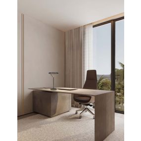 Nova Luce Tilia - Tischleuchte - Ø 22 x 38 cm - 16W dimmbar LED inkl. - nebliges nickel