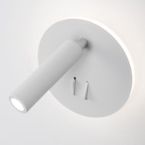 Nova Luce Penor - Wandleuchte mit Schalter - Ø 14 x 5,7 cm - 9W LED inkl. - sandweiß