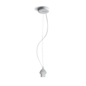 ONE Light E27 Pendelleuchte Kit - Hängeleuchte - Ø 10 x 200 cm - weiß
