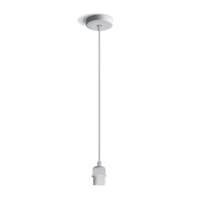 ONE Light E27 Pendelleuchte Kit - Hängeleuchte - Ø 10 x 200 cm - weiß