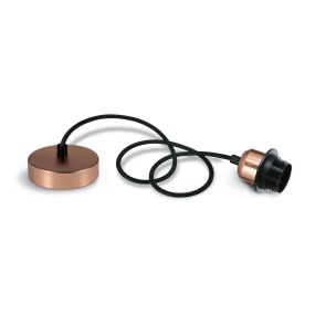 ONE Light E27 Pendelleuchte Kit - Hängeleuchte - Ø 10 x 200 cm - Kupfer