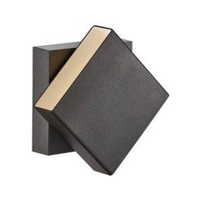 Nordlux Turn - Außenwandleuchte - 15 x 15 cm - 13W dimmbare LED inkl - IP54 - schwarz