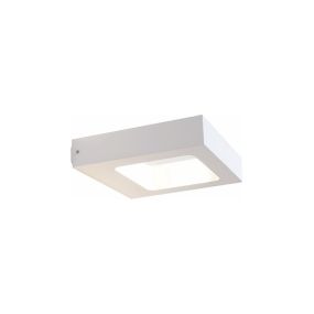 Artdelight Carre - Außenwandleuchte - 14,5 x 13 x 3 cm - 4W LED inkl. - IP54 - weiß