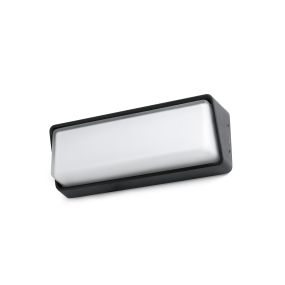 Faro Half - Wandleuchte - 30 x 7,9 x 11 cm - 13W LED inkl. - IP65 - dunkelgrau