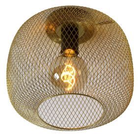 Lucide Mesh - Deckenleuchte - Ø 30 x 25,5 cm - matt gold