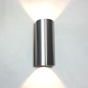 Artdelight Brody2 - Außenwandleuchte - 7,2 x 7,2 x 18 cm - 2 x 4W dimmbare LED inkl. - IP54 - Aluminium