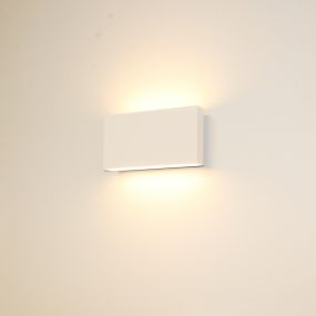 Artdelight Box - Außenwandleuchte - 17 x 9 x 4 cm - 2 x 6,5W dimmbare LED inkl - IP54 - weiß