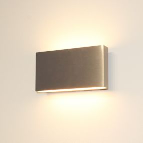 Artdelight Box - Außenwandleuchte - 17 x 9 x 4 cm - 2 x 6,5W dimmbare LED inkl - IP54 - Aluminium