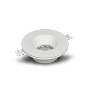 Artdelight Vieira - Einbaustrahler - Ø 130 mm, Ø 133 mm Einbaugröße - weiß