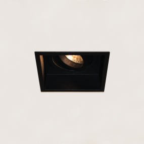 Artdelight Rex - Einbaustrahler - 92 x 92 mm, 83 x 83 mm Einbaumaß - schwarz