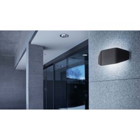 Faro Future - Wandleuchte - 31,5 x 7 x 13,5 cm - IP44 - dunkelgrau
