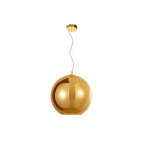 Nova Luce Nazio - Hängeleuchte - Ø 35 x 120 cm - Gold und Chrom