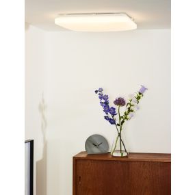 Lucide Otis - Deckenleuchte - 43 x 43 x 8 cm - 42W LED inkl - opal