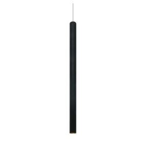 ONE Light LED Pendelleuchte Tubes - Hängeleuchte - Ø 2,6 x 180 cm - 6W LED inkl. - schwarz