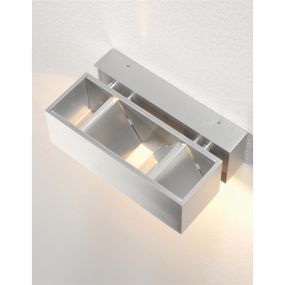Artdelight BfeldII - Außenwandleuchte - 18 x 11 x 6 cm - 4 x 3W LED inkl. - IP54 - Aluminium