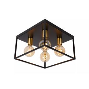 Lucide Ruben - Deckenleuchte - 36 x 36 x 22 cm - schwarz