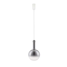 Nova Luce Nostos - Hängelampe - Ø 25 x 170 cm - 6W dimmbar LED inkl. - rauchiges Glas und Gold