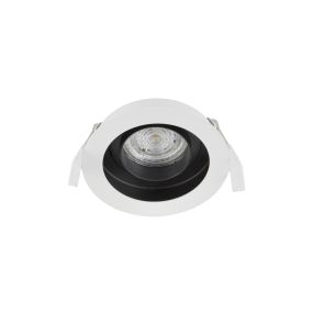 Nova Luce Cedi - Einbaustrahler - Ø 100 mm, Ø 95 mm Einbaugröße - weiß und sandschwarz