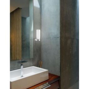 Nova Luce Polo - Wandleuchte - 7,5 x 5 x 21,5 cm - IP44 - Chrom