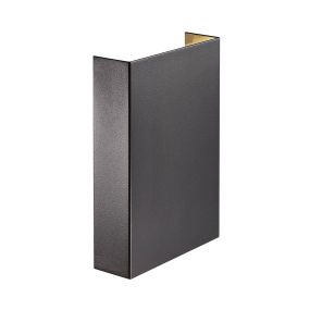 Nordlux Fold - Außenwandleuchte - 14,8 x 5 x 21 cm - 2 x 3,5W LED inc. - IP54 - schwarz