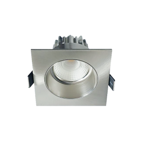 Artdelight Venice 2708 - Einbaustrahler - 80 x 80 mm, Ø 68 mm Einbaumaß - 8W dimmbare LED inkl. - IP44 - Stahl matt