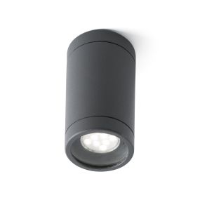 Faro Olot - Aufbaustrahler 1L - Ø 6 x 10,5 cm - IP44 - dunkelgrau