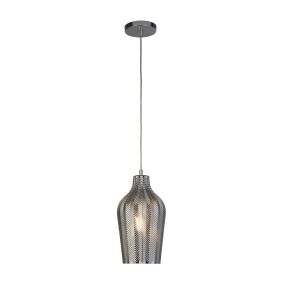Searchlight Chevron - Pendelleuchte - Ø 17,5 x 145 cm - Chrom