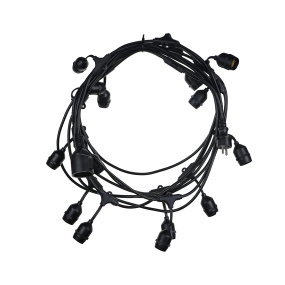 Century Italia Fiesta - 9,27m Lichtergirlande - IP44 - schwarz