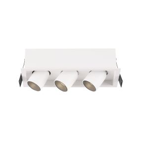 Nova Luce Desert - Strahler 3L - 15,7 x 6,2 x 6,6 cm - 3 x 3W LED inkl - weiß