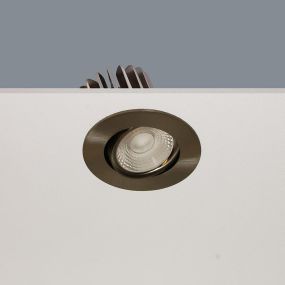 Artdelight Venice 2208 - Einbaustrahler - Ø 80 mm, Ø 68 mm Einbaumaß - 8W dimmbare LED inkl. - IP44 - Stahl matt