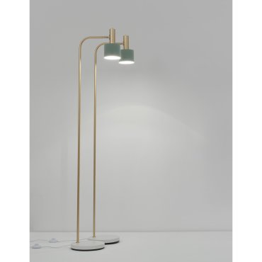 Nova Luce Paz - Stehleuchte - 165 cm - mint und gold