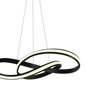 ONE Light Swirl - Pendelleuchte - Ø 60 x 150 cm - 30W LED inkl - schwarz