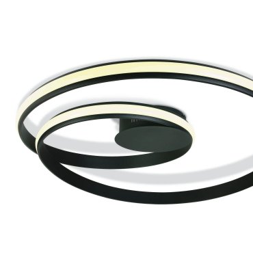 ONE Light Swirl - Deckenleuchte - Ø 58 x 9,5 cm - 30W LED inkl. - schwarz