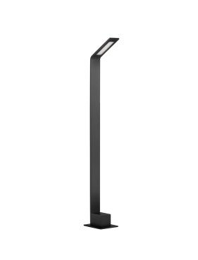 Nova Luce Vel - Gartenleuchte - 9,5 x 80 cm - 7W LED inkl. - IP65 - Sand schwarz