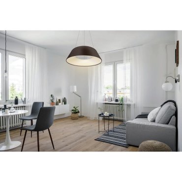 ONE Light Mushroom - Hängeleuchte - Ø 60 x 218,5 cm - 60W LED inkl - gebürstetes Braun