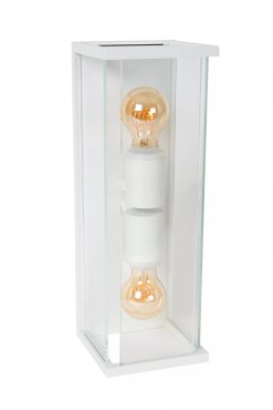 Lucide Claire - Außenwandleuchte - 14 x 16 x 40 cm - IP54 - weiß
